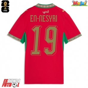Marruecos Youssef En-Nesyri #19 Primera Equipación Mujer Mundial 2026 Manga Corta
